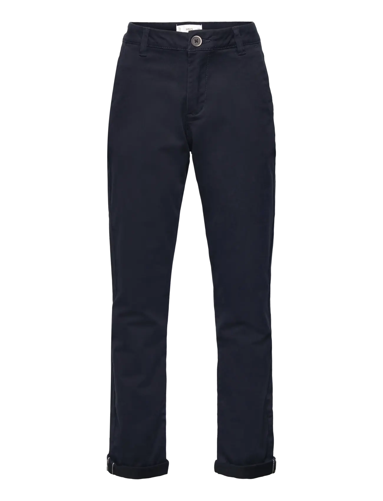 Mango Plain chino trousers - Bottoms - NAVY / black