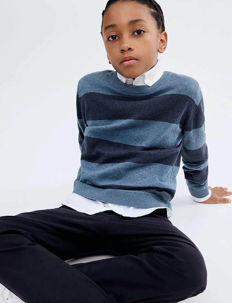 Mango - Plain chino trousers - bukser - navy - 0