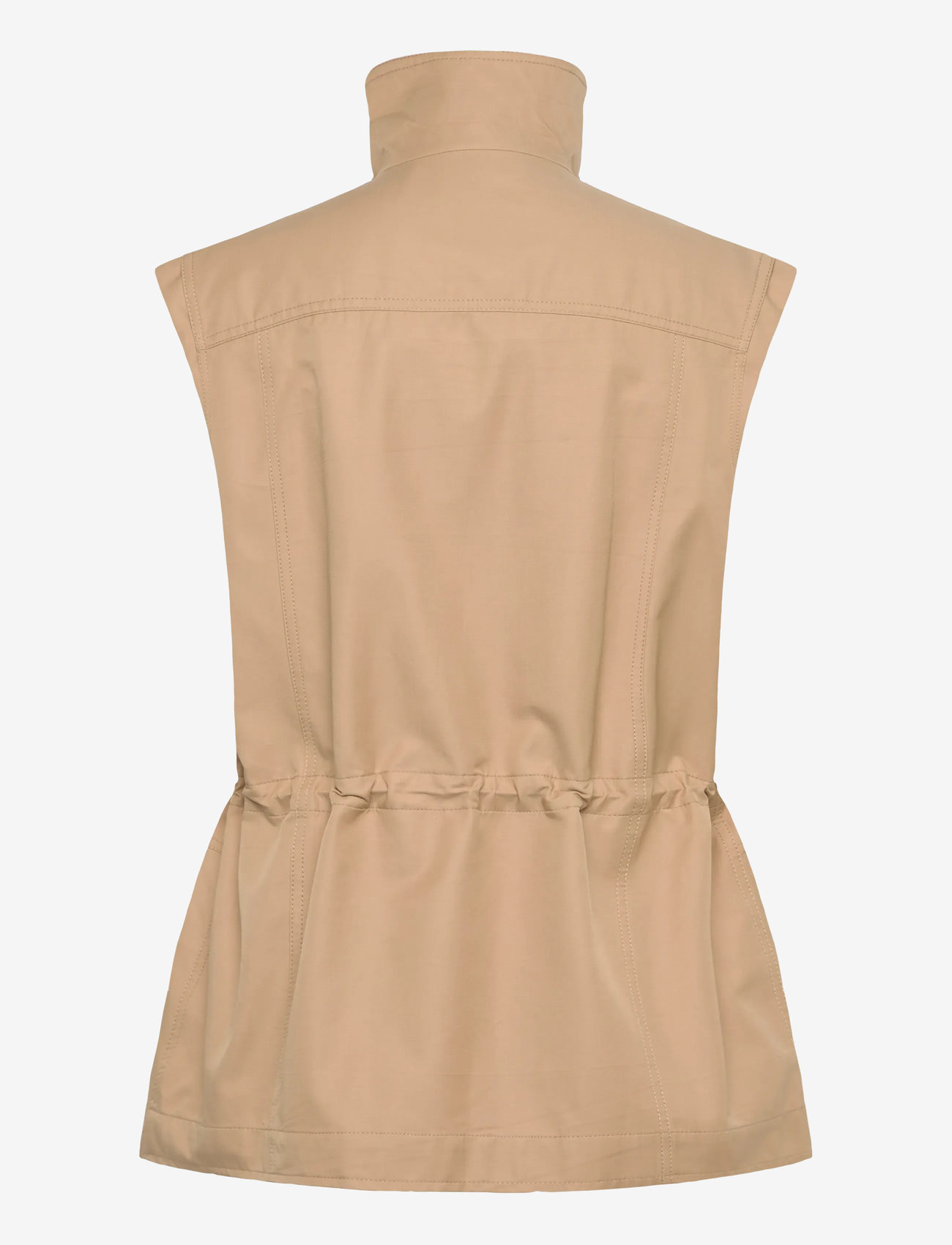 Mango - Oversized waistcoat with cargo pockets - frühlingsjacken - light beige - 1