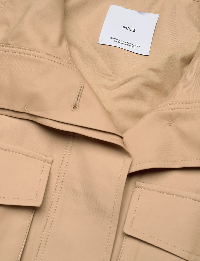 Mango - Oversized waistcoat with cargo pockets - frühlingsjacken - light beige - 2