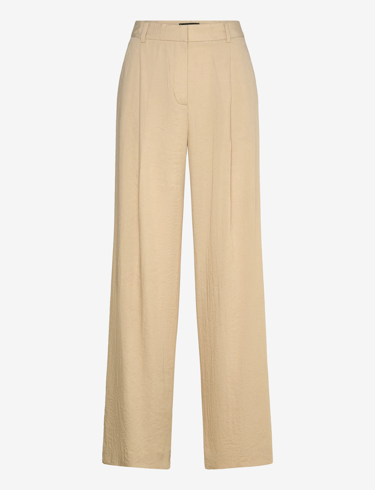 Mango - Wide leg pleated trousers - laveste priser - lt pastel grey - 0