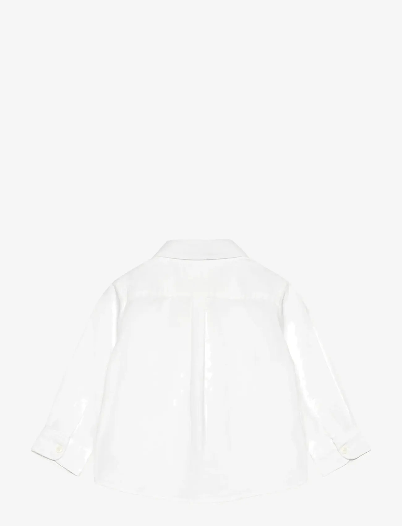 Mango - Oxford cotton shirt - långärmade skjortor - white - 1