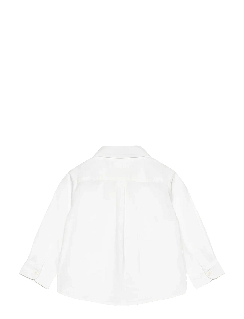 Mango - Oxford cotton shirt - långärmade skjortor - white - 1