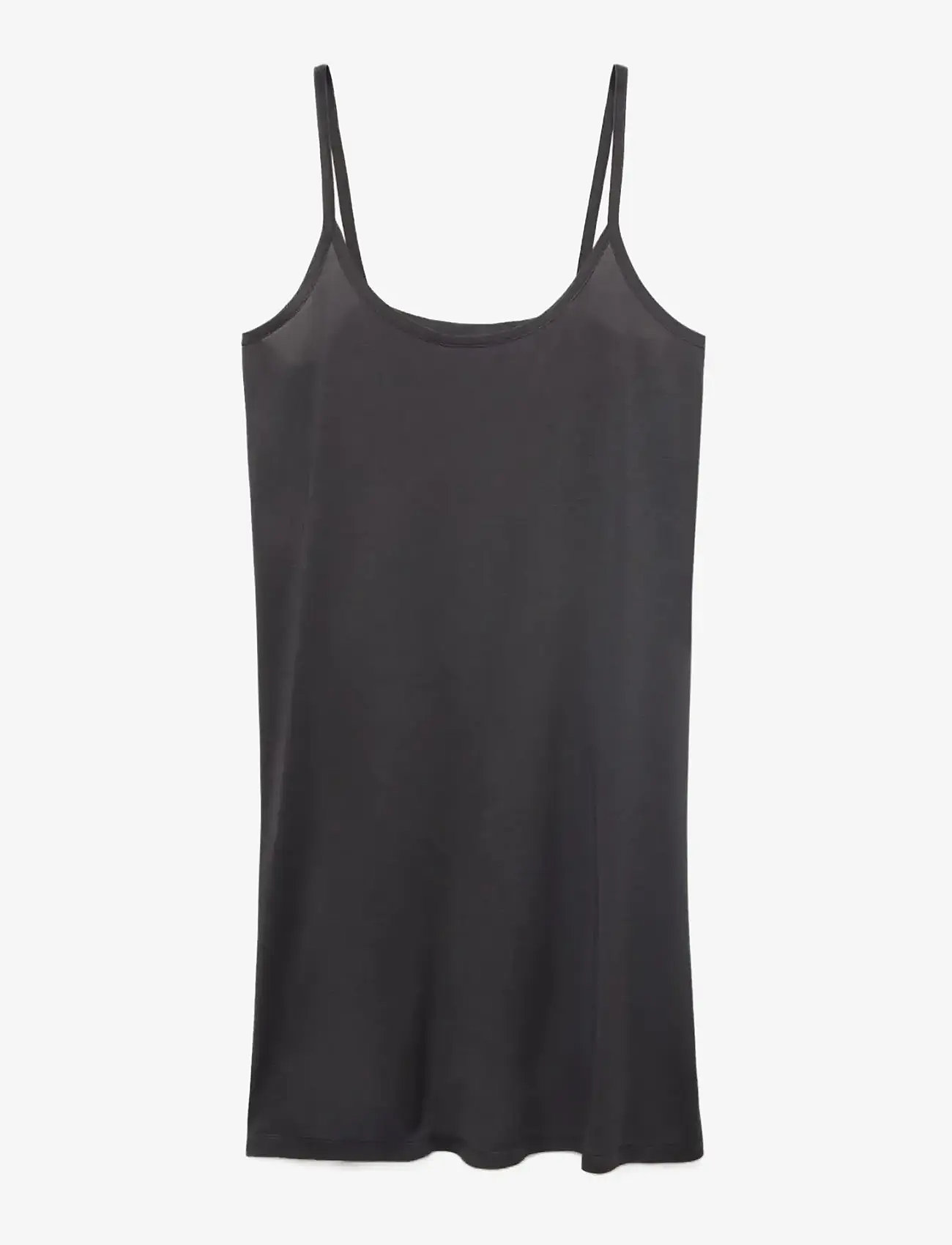 Mango - Micro-modal nightgown with straps - die niedrigsten preise - charcoal - 1