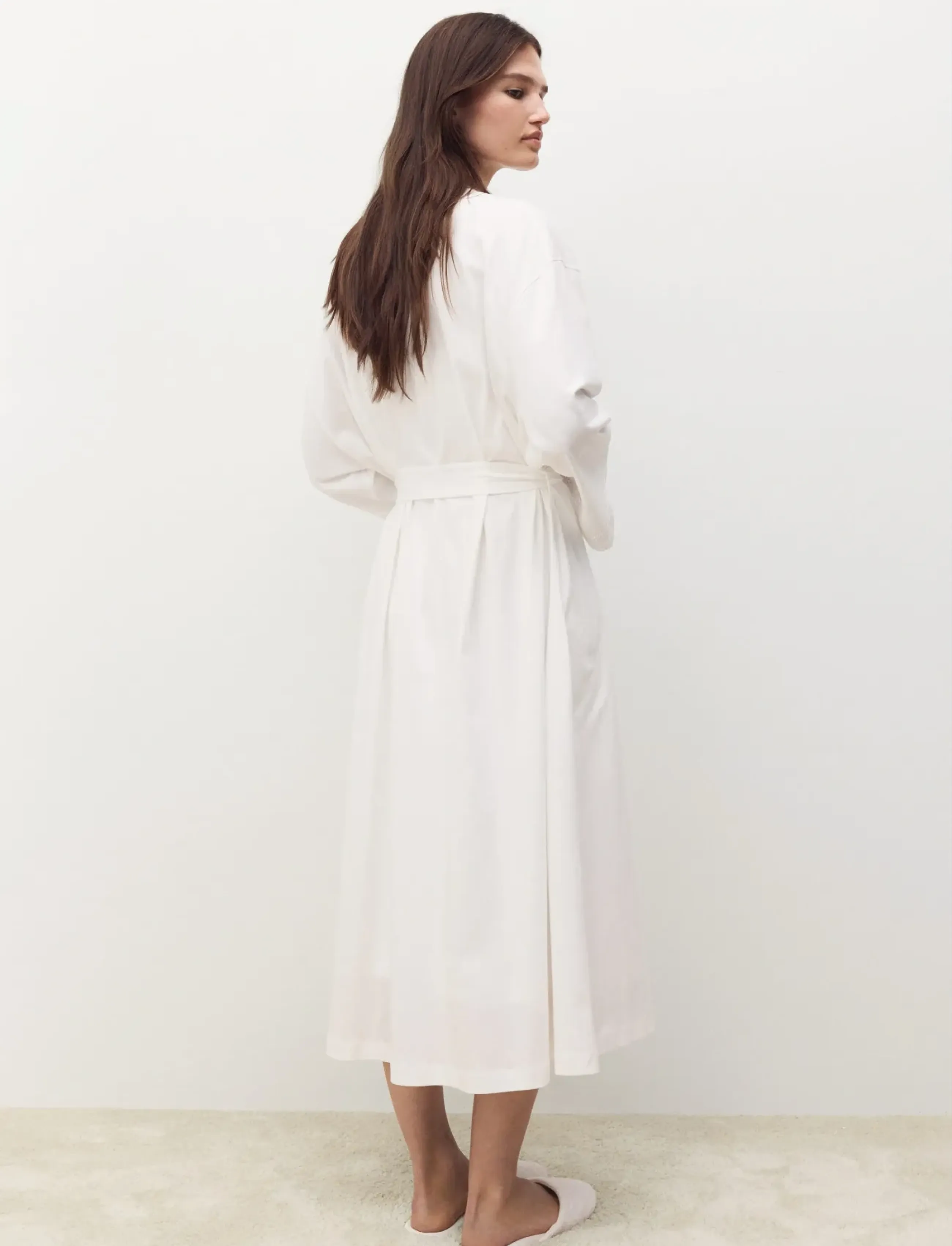 Mango - Cotton robe with lace - syntymäpäivälahjat - white - 2