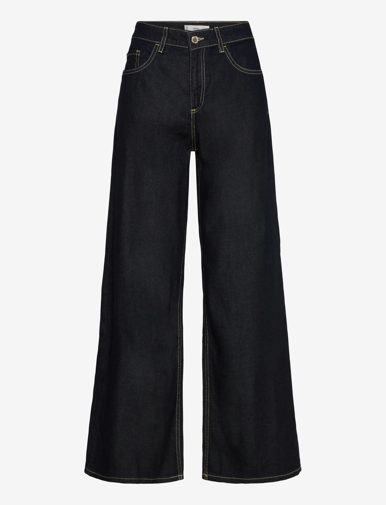 Mango - Low waist wide leg jeans - open blue - 1