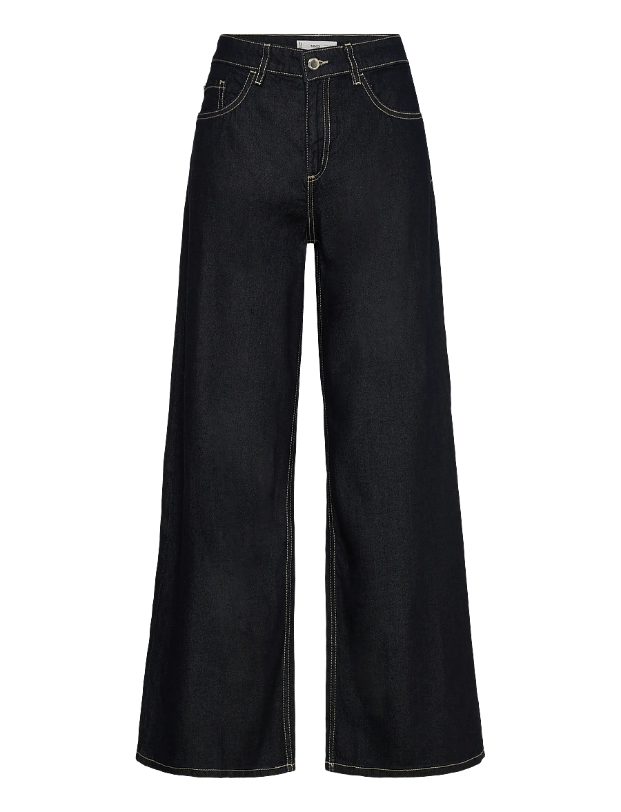 Mango - Low-rise wideleg jeans - open blue - 1