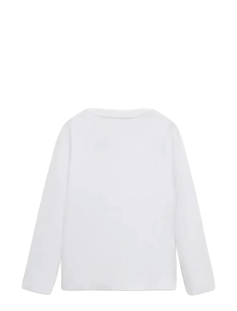Mango - Long-sleeved t-shirt with pocket - långärmade t-shirts - white - 2