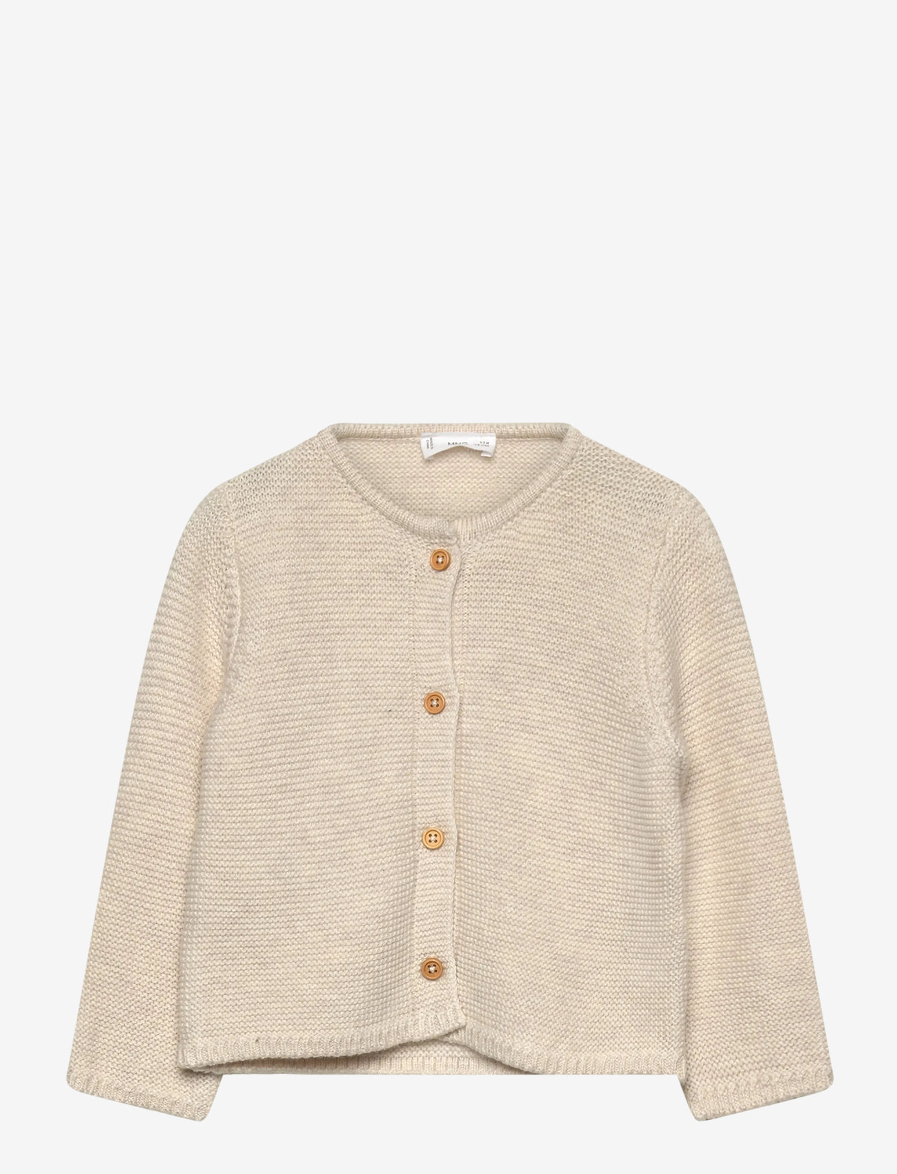 Mango - Knitted button cardigan - sügisesed riided - lt pastel brown - 0