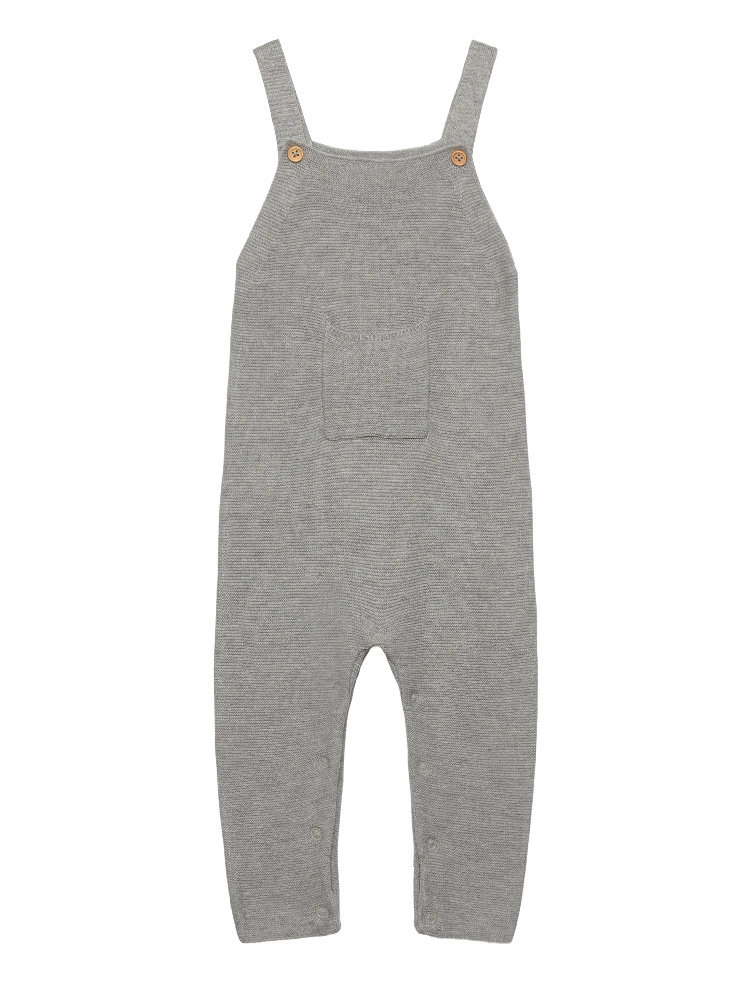 MANGO Long Strick Dungarees Grau - 6-9M - Kinder