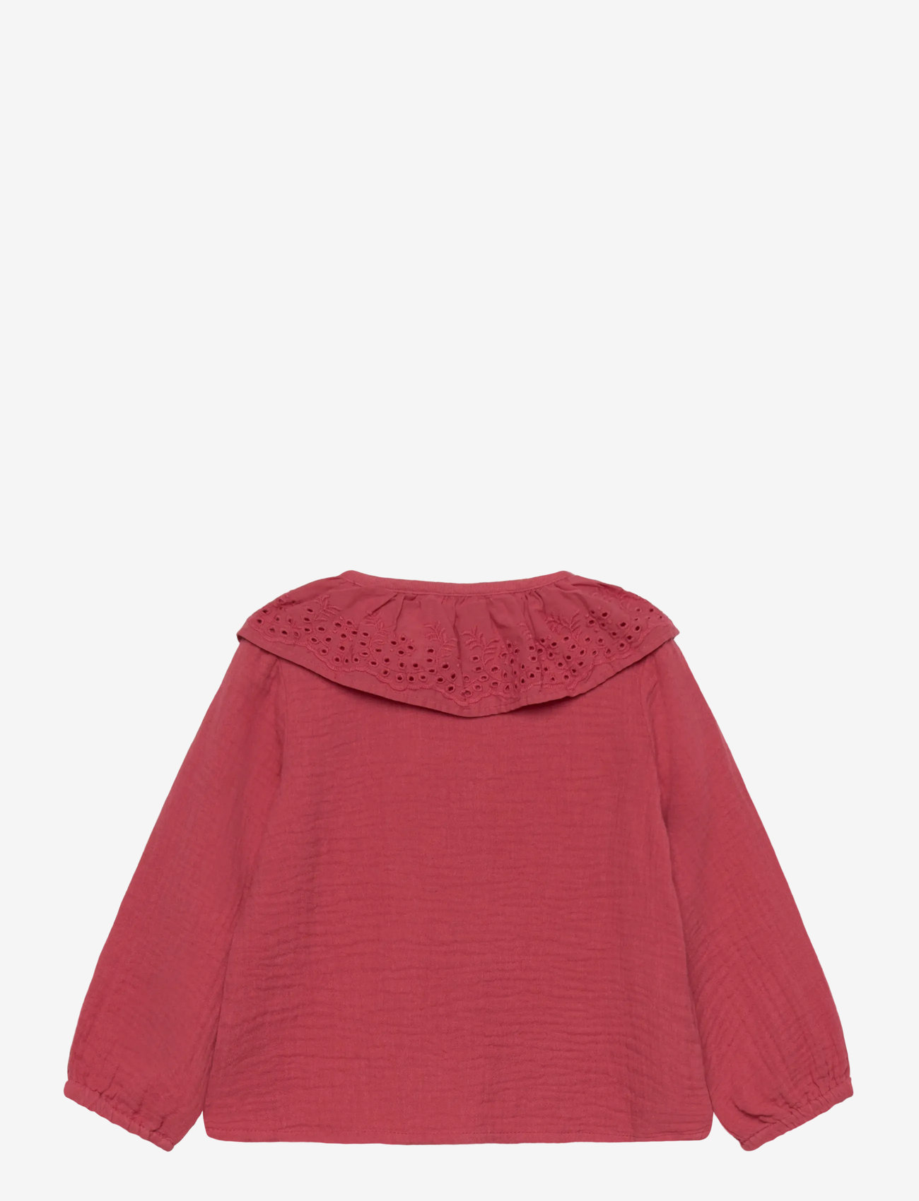 Mango - Bambula embroidered blouse - die niedrigsten preise - dark red - 1