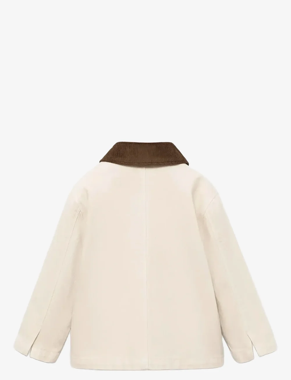 Mango - Denim parka with contrasting collar - parkas - lt pastel brown - 2