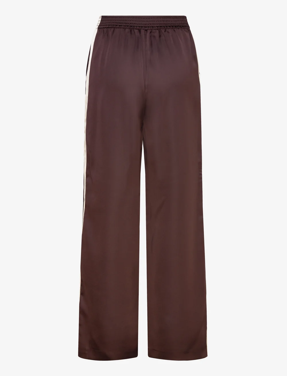 Mango - Satin trousers with contrasting stripe - bukser med lige ben - dark purple - 2