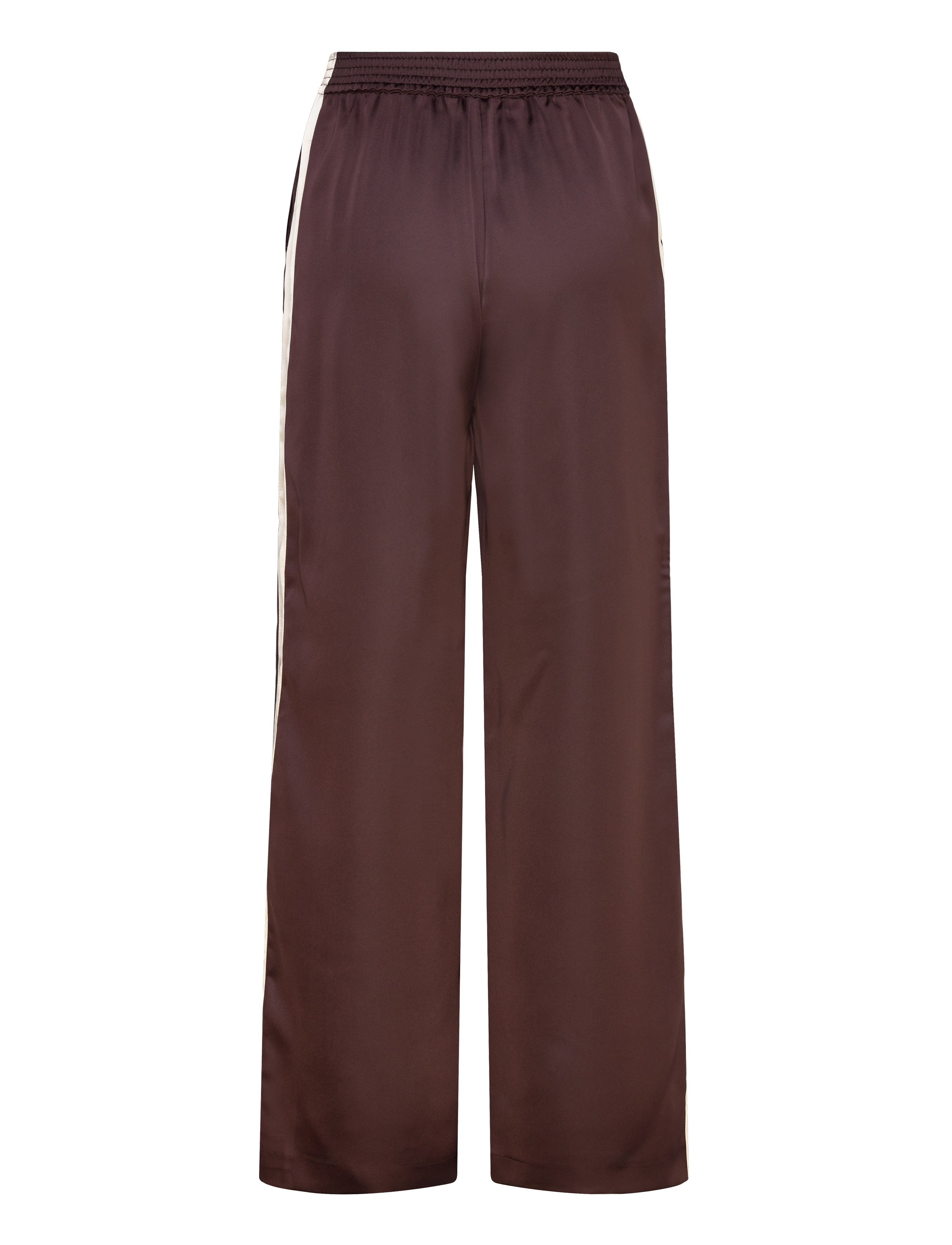 Mango - Satin trousers with contrasting stripe - sirge säärega püksid - dark purple - 2