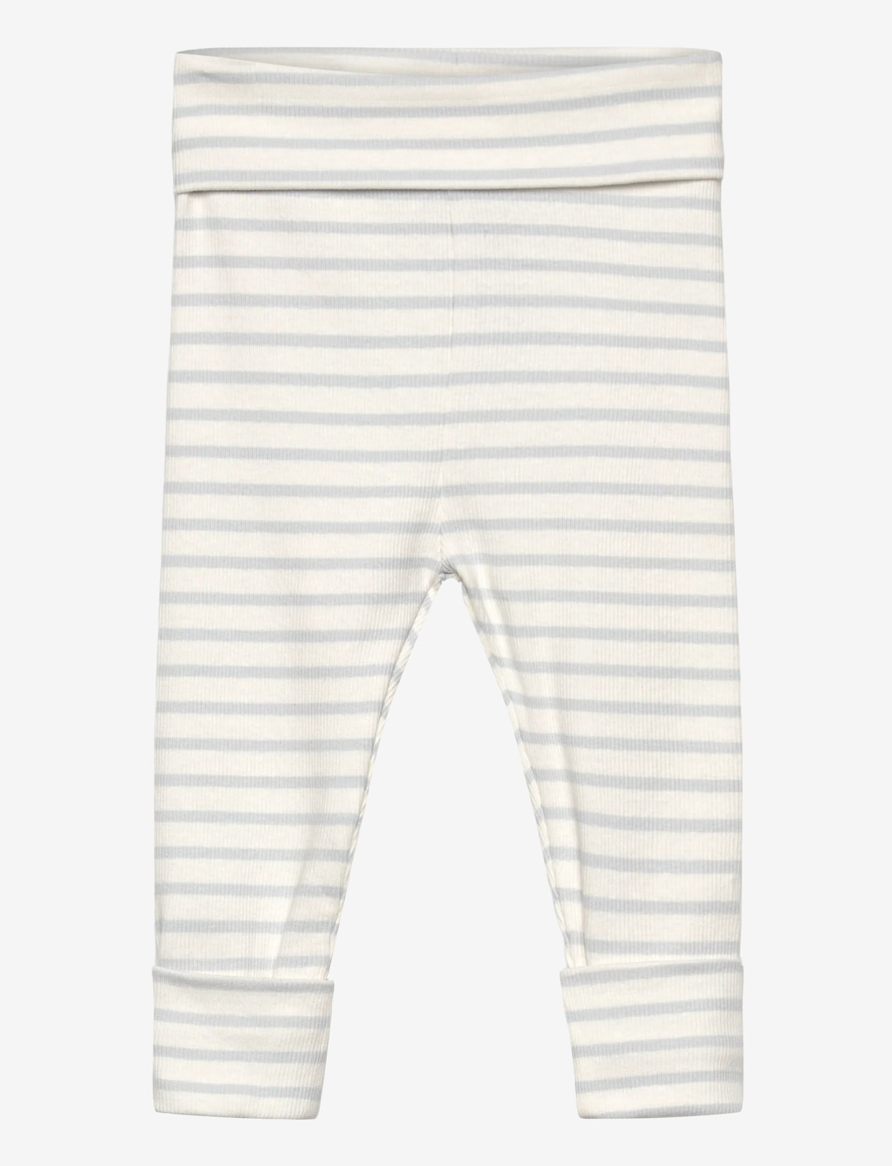 Mango - Stripped cotton leggings - lt-pastel blue - 0