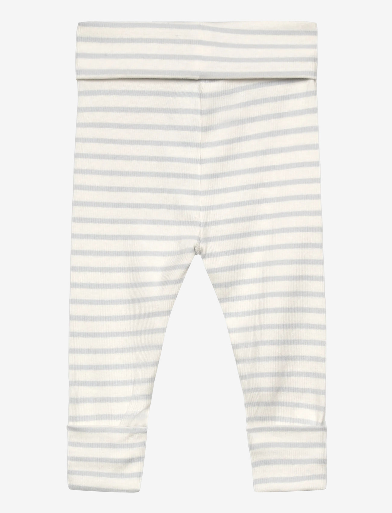 Mango - Stripped cotton leggings - lt-pastel blue - 1