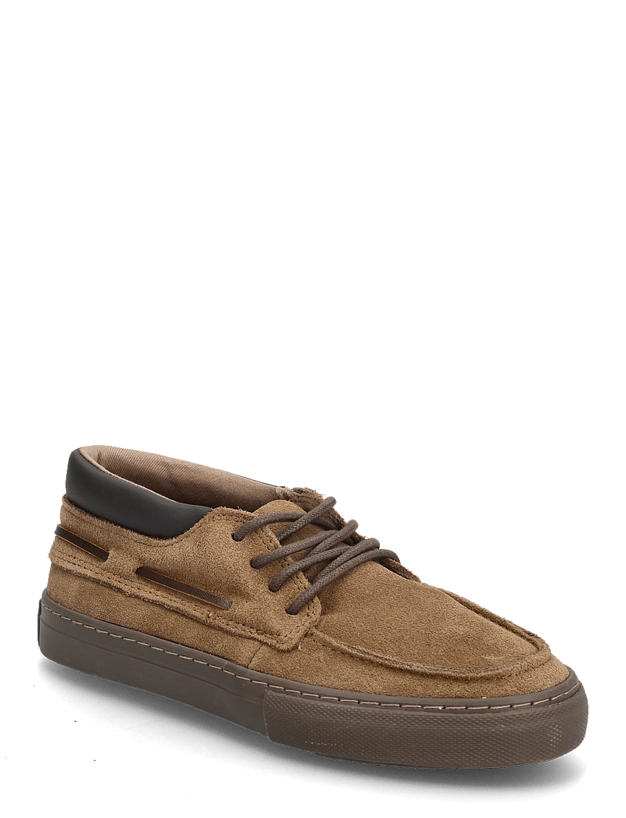 Mango - Lace-up leather shoes - låga sneakers - dark brown - 0
