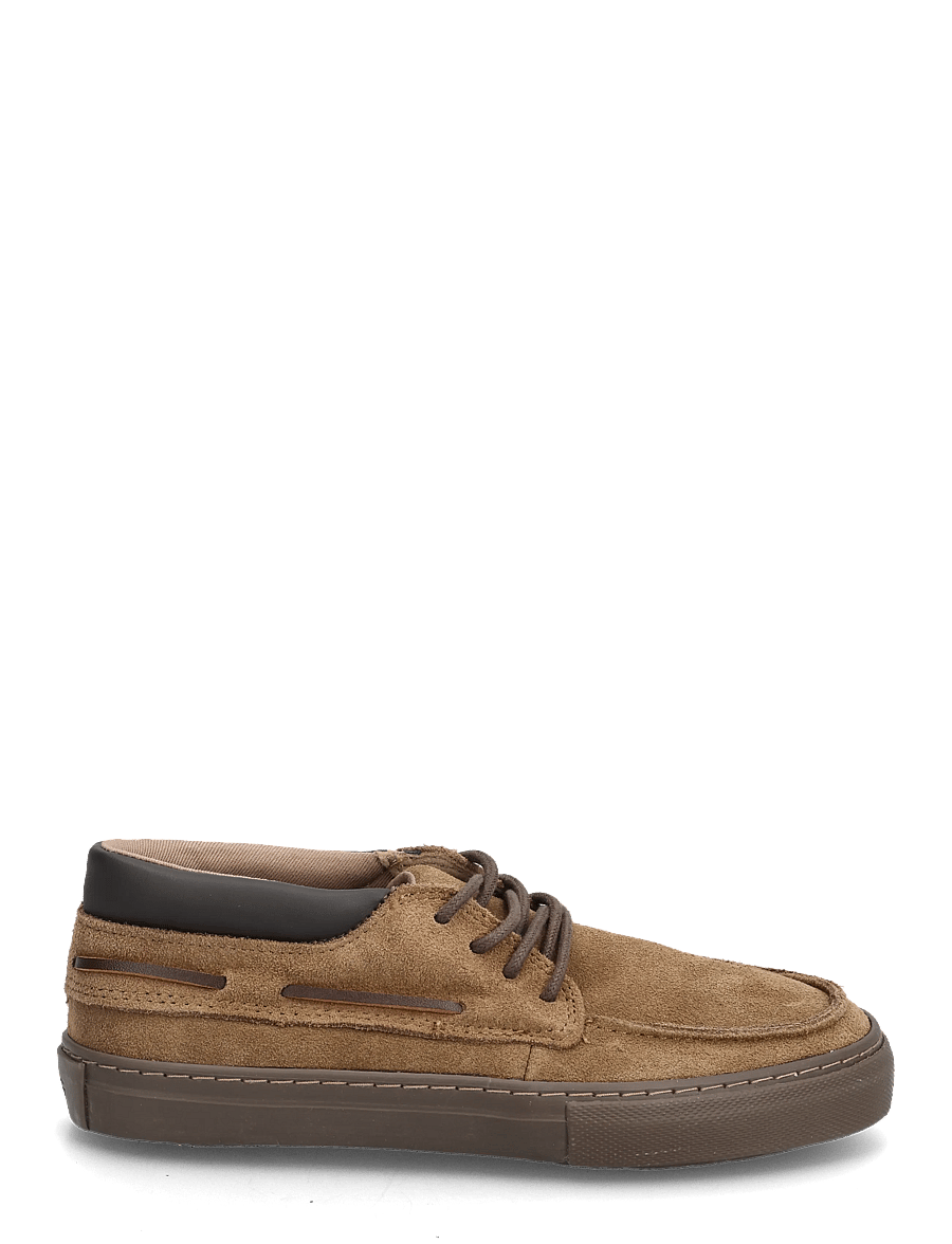Mango - Lace-up leather shoes - låga sneakers - dark brown - 1