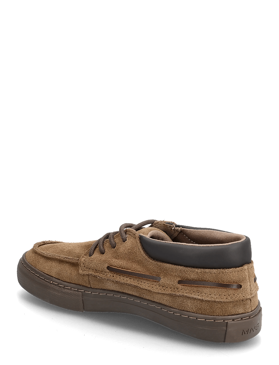Mango - Lace-up leather shoes - låga sneakers - dark brown - 2