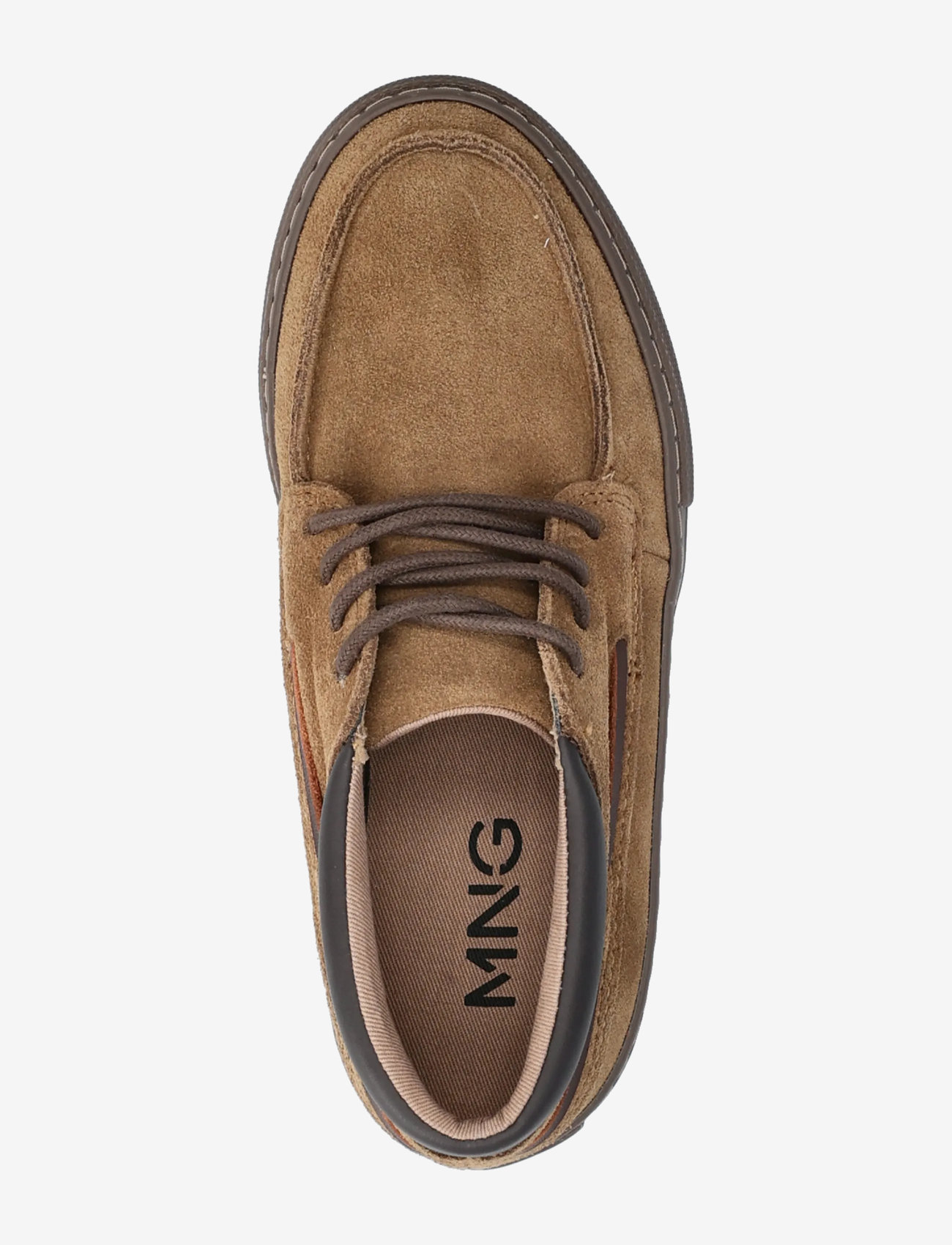 Mango - Lace-up leather shoes - lave sneakers - dark brown - 3