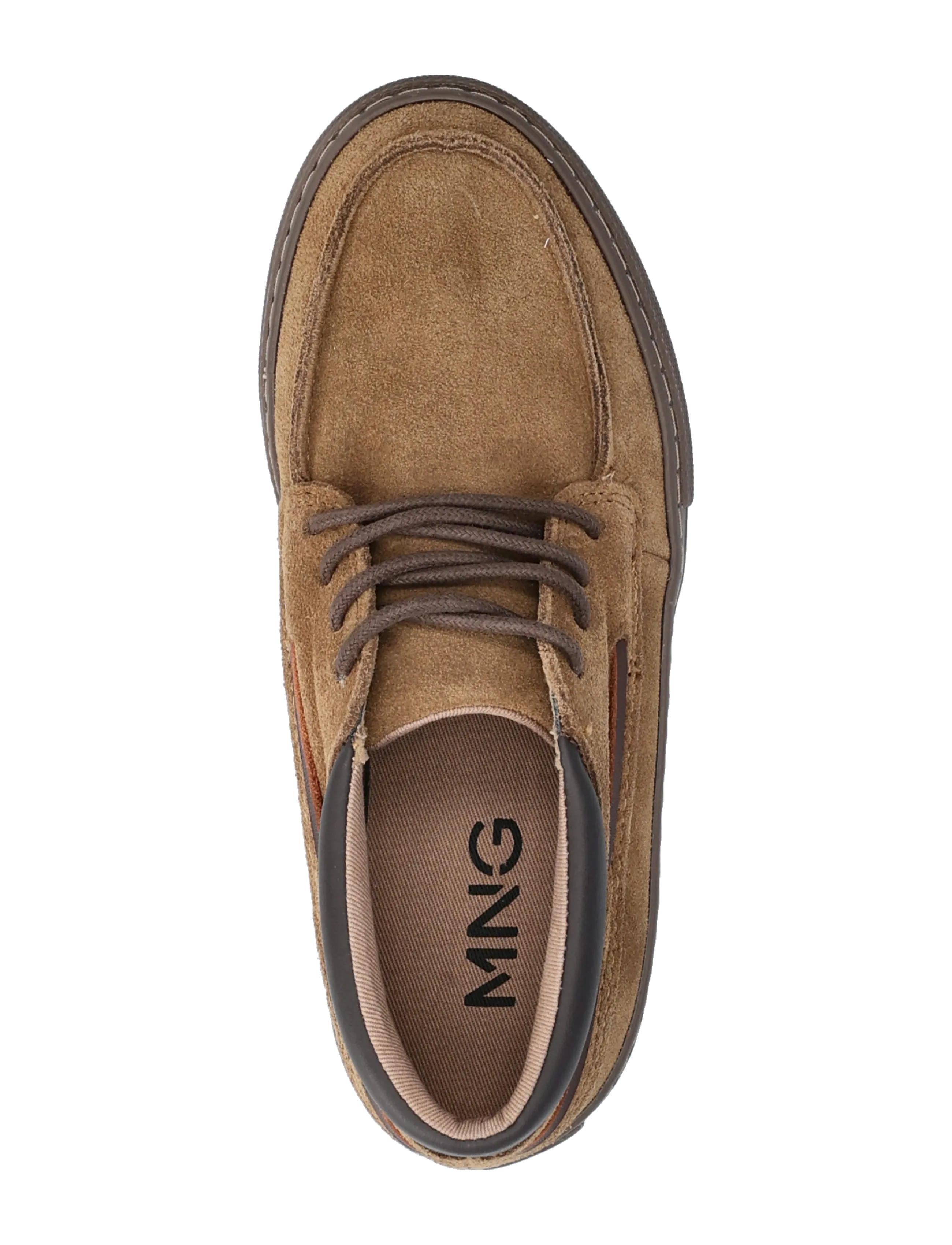 Mango - Lace-up leather shoes - summer savings - dark brown - 3