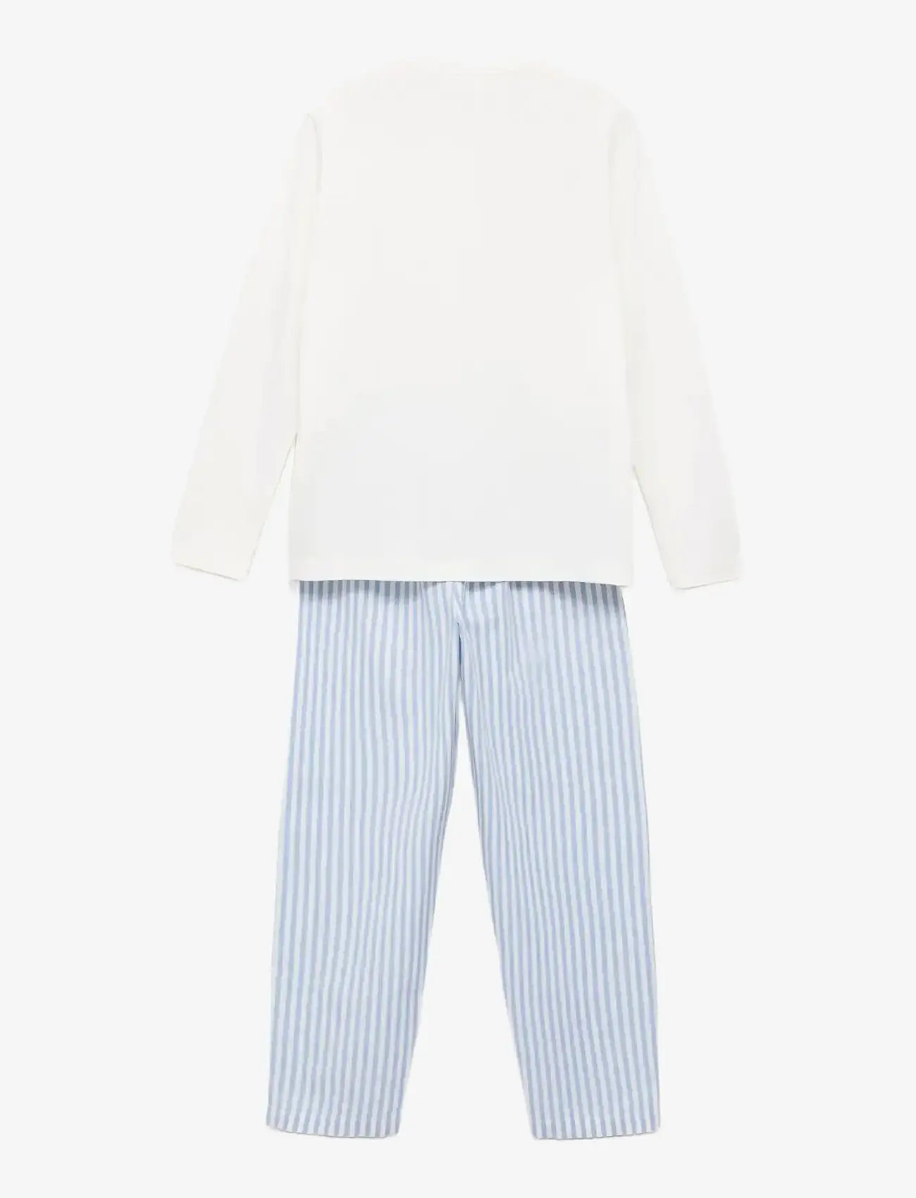 Mango - Striped long pyjamas - sets - lt-pastel blue - 1
