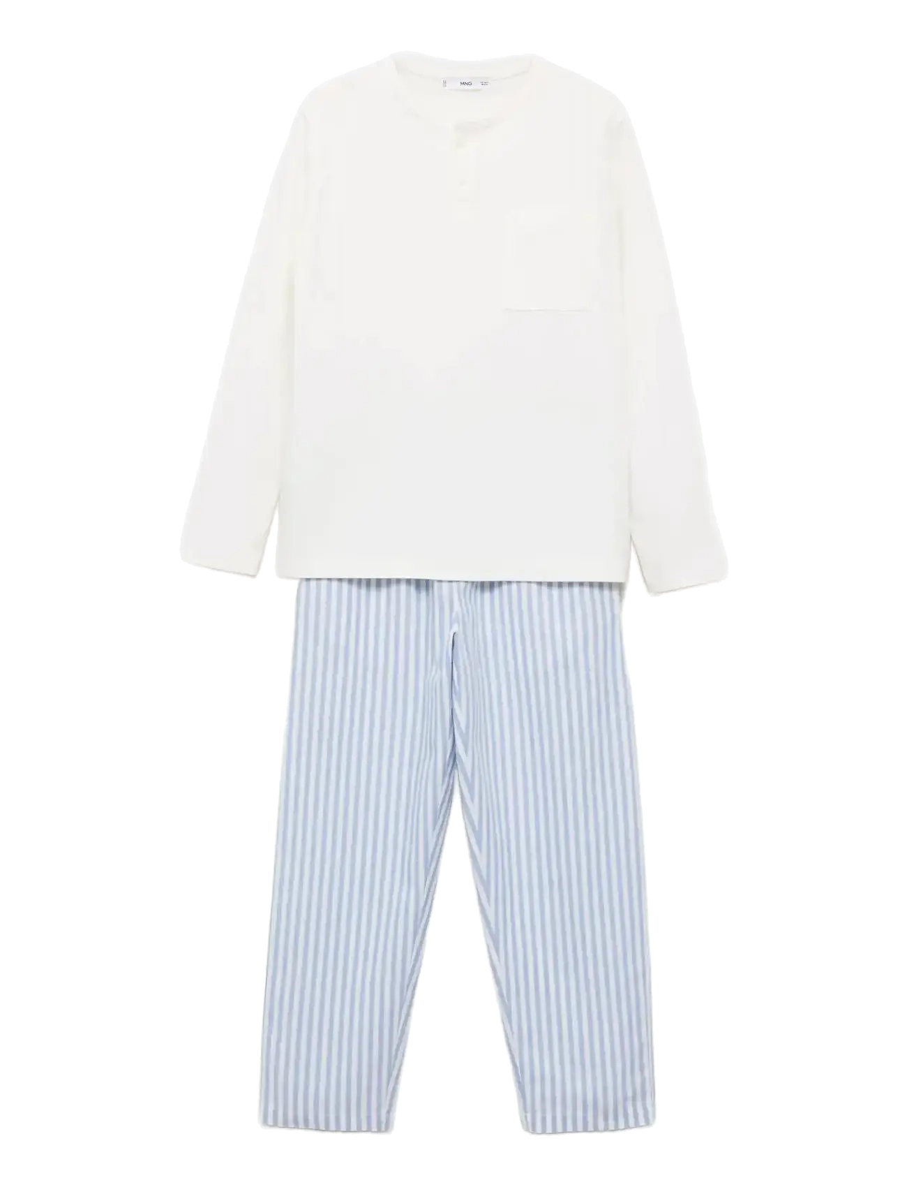 Striped long pyjamas - LT-PASTEL BLUE