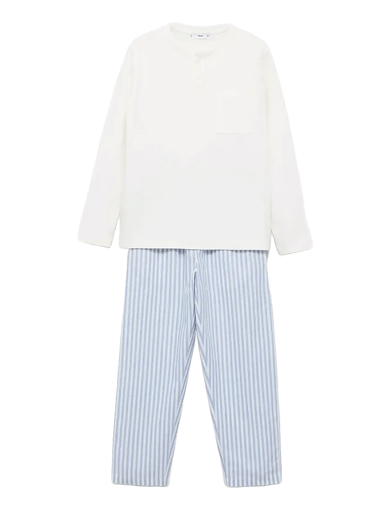 Mango - Striped long pyjamas - pyjamasset - lt-pastel blue - 0