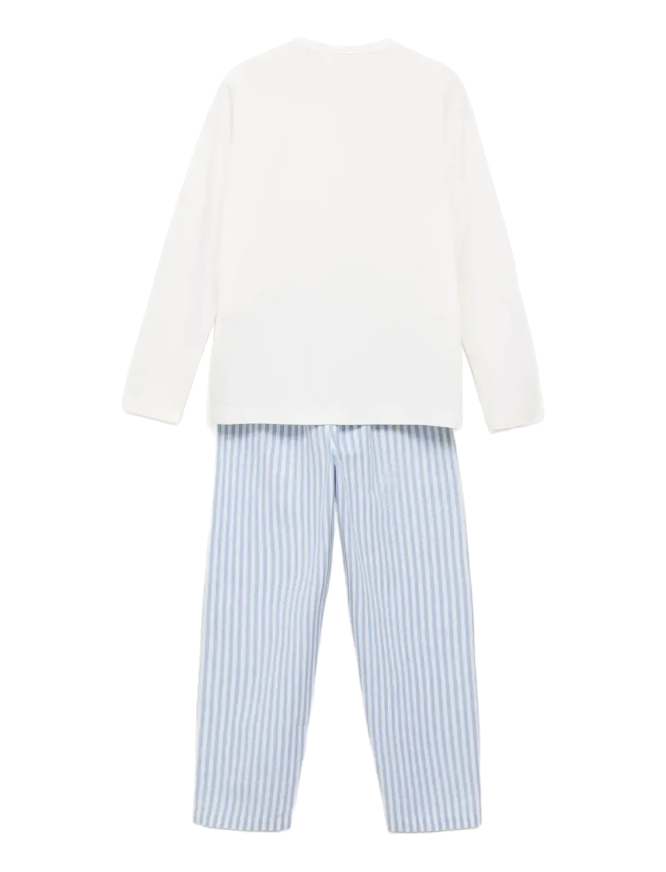 Mango - Striped long pyjamas - pyjamassæt - lt-pastel blue - 1