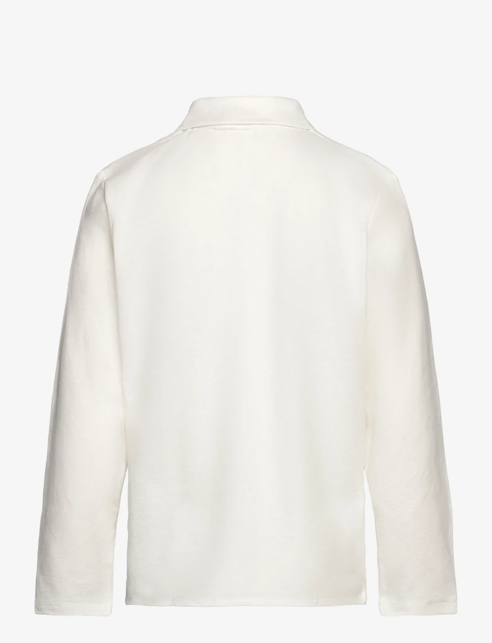 Mango - Buttoned knitted polo shirt - langärmelig poloshirt - white - 1