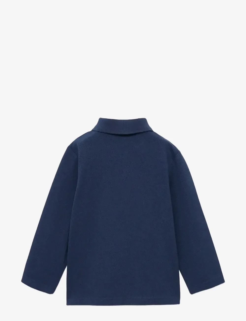 Mango - Cotton basic polo shirt - langärmelig poloshirt - navy - 1