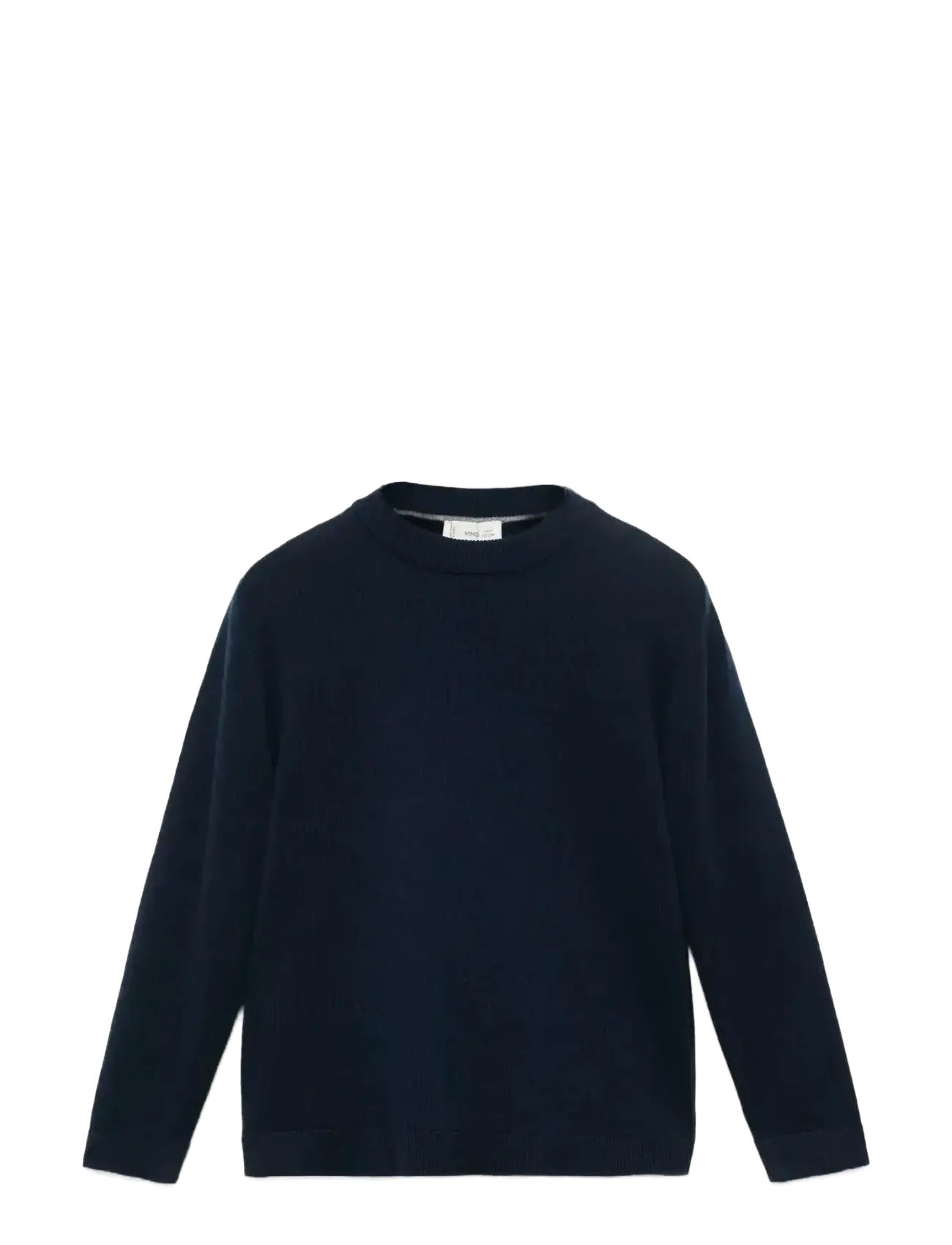 Mango Knitted sweater with ribbed details - Trøjer - NAVY / navy