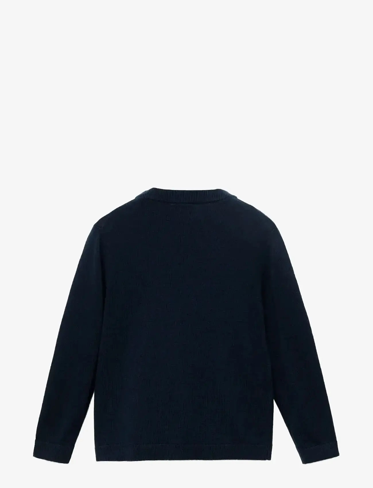 Mango - Knitted sweater with ribbed details - autumn clothing - navy - 1