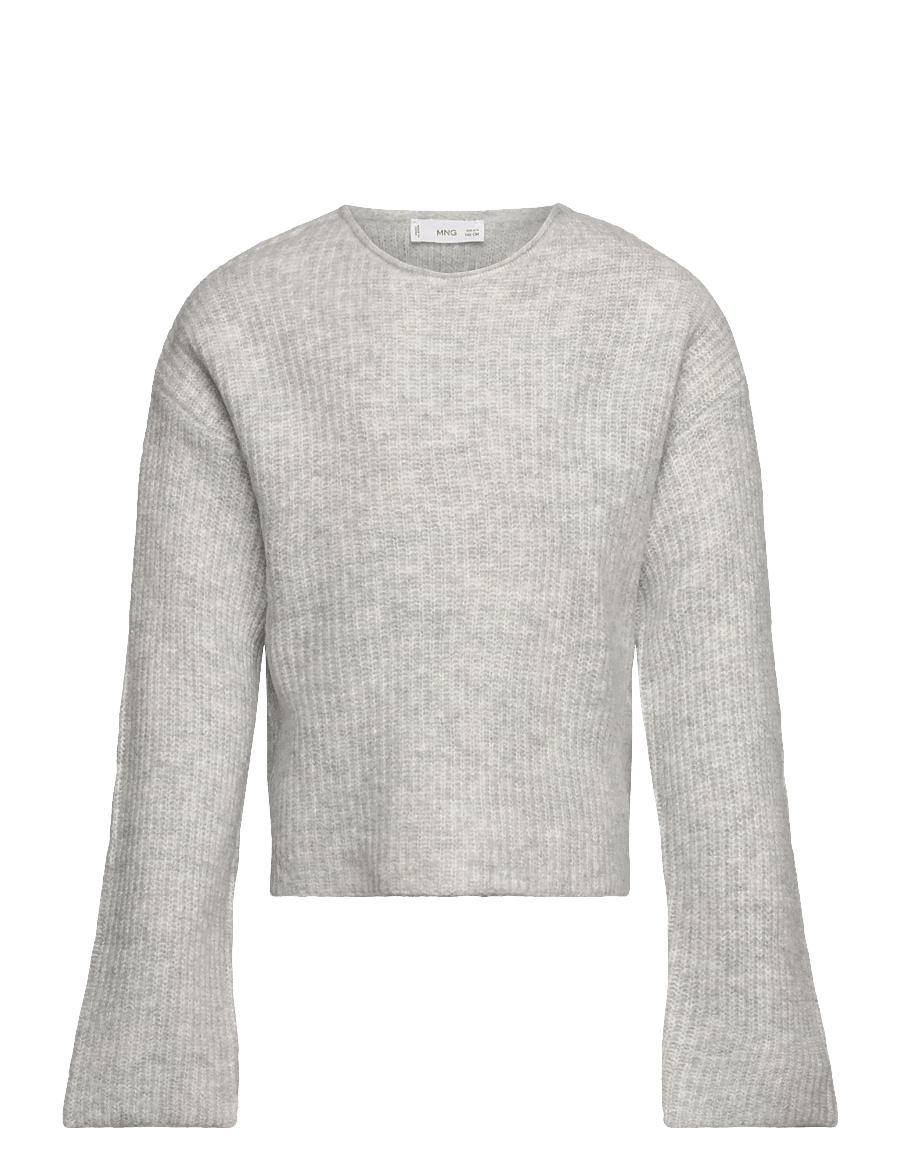 Mango - Knitted ribbed sweater - stickade tröjor - lt pastel grey - 0