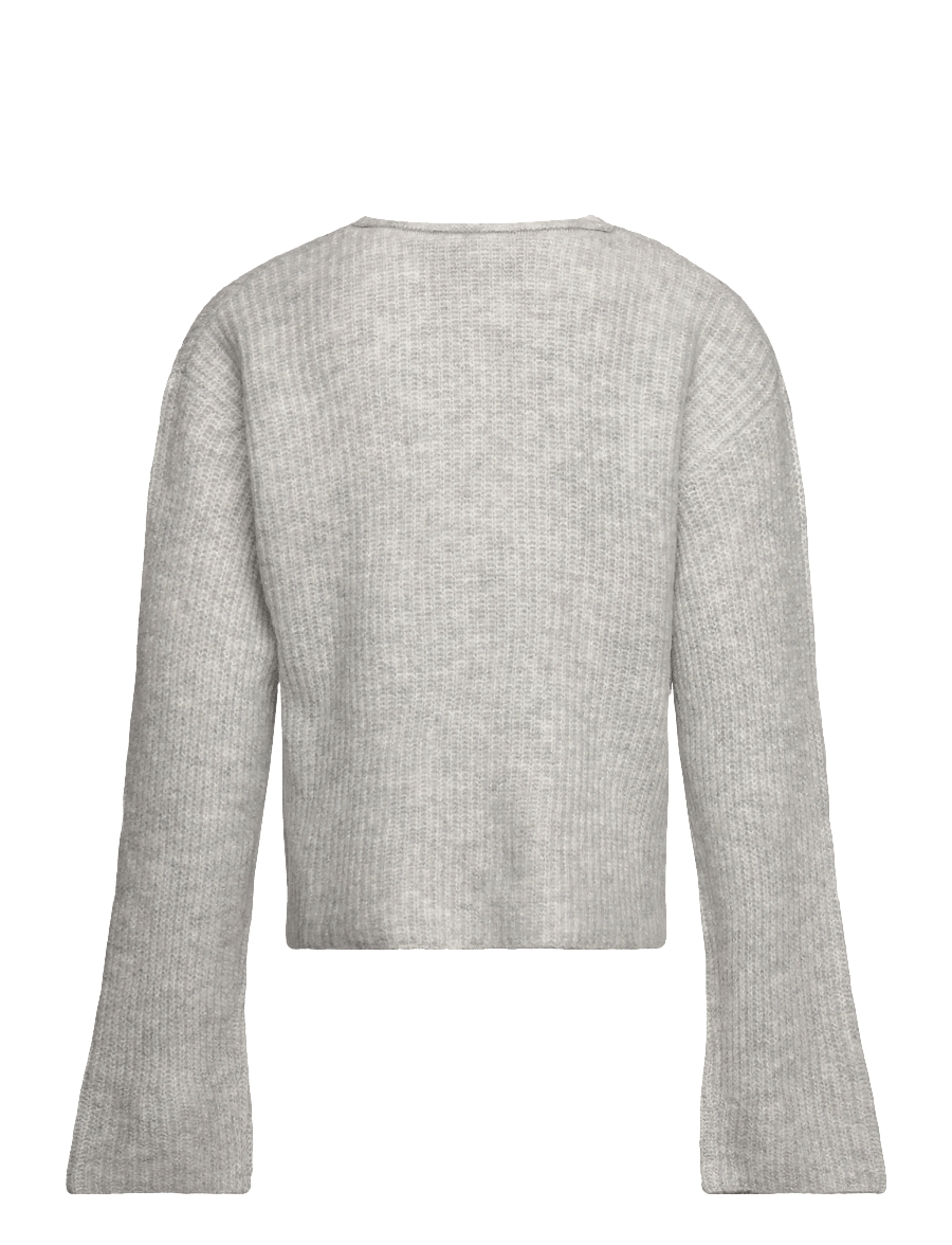 Mango - Knitted ribbed sweater - stickade tröjor - lt pastel grey - 1