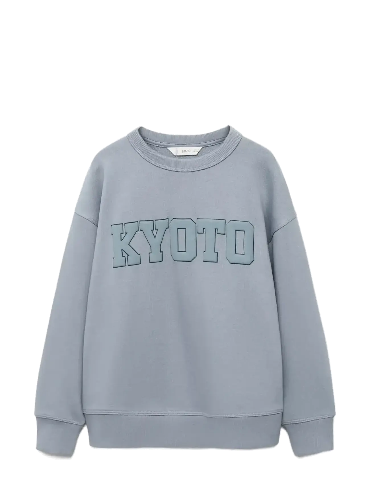 Oversized cotton sweatshirt - MEDIUM BLUE