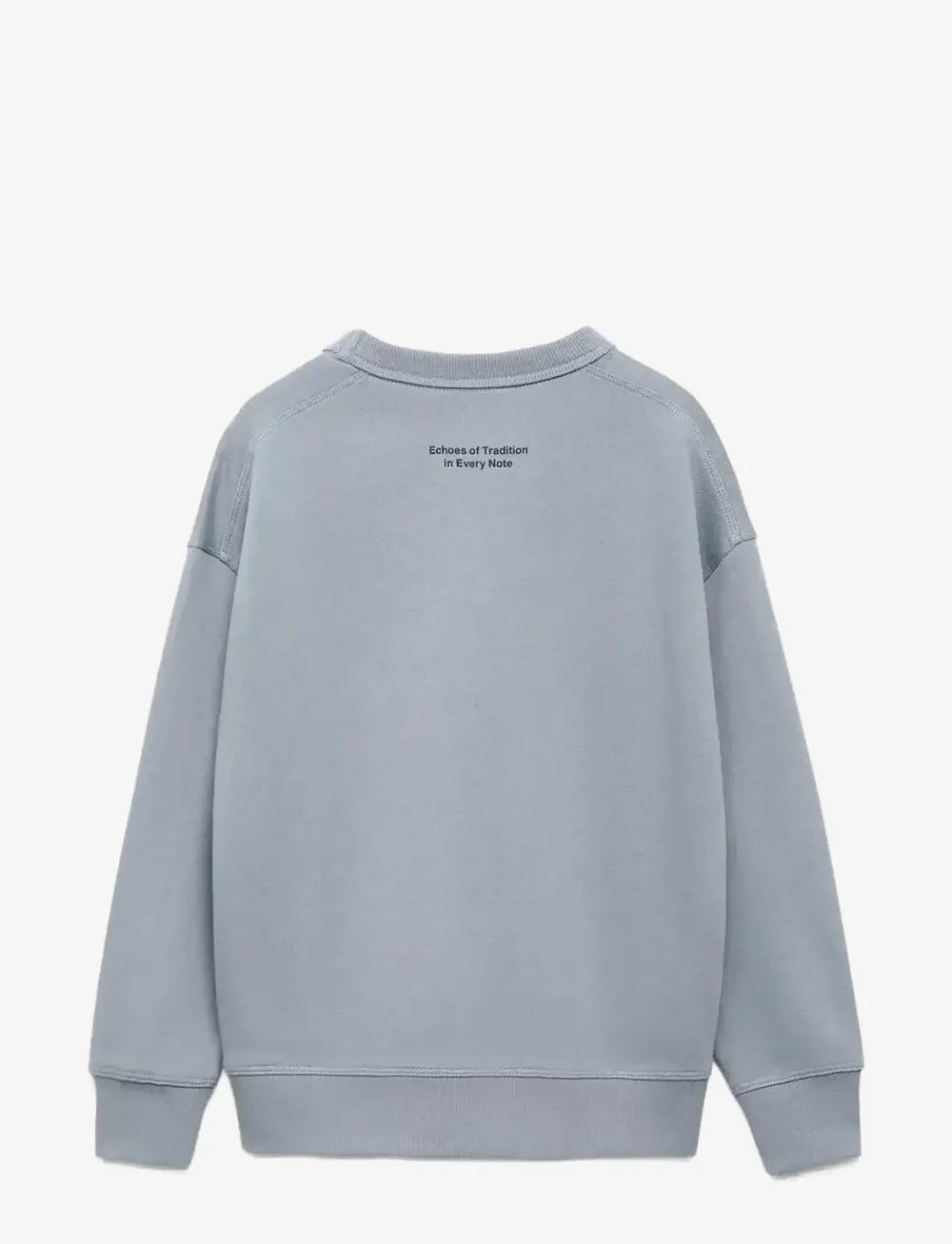 Mango - Oversized cotton sweatshirt - sweatshirts - medium blue - 1
