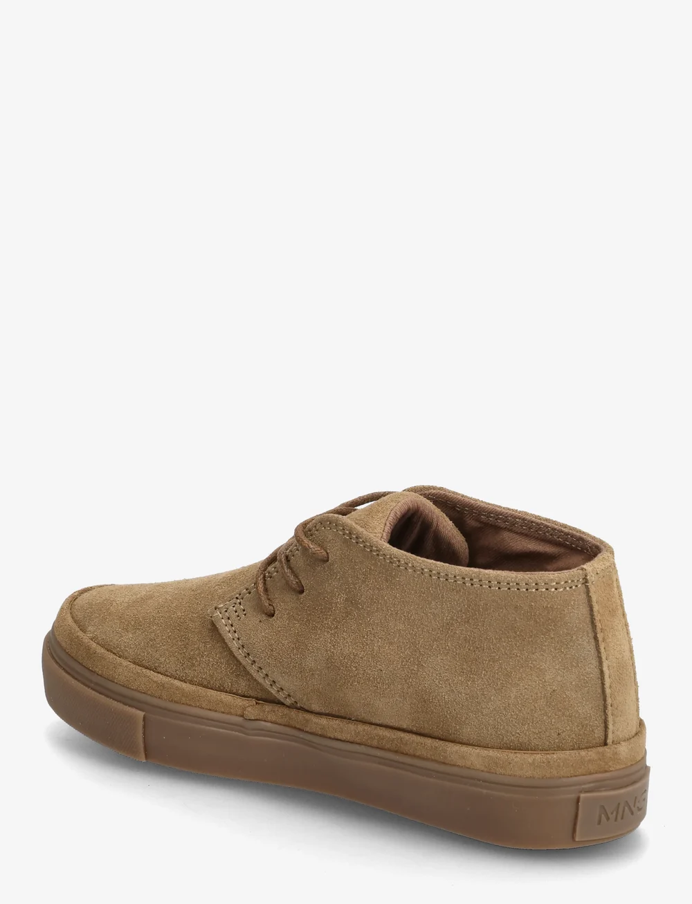 Mango - Lace-up leather shoes - höga sneakers - lt pastel brown - 2