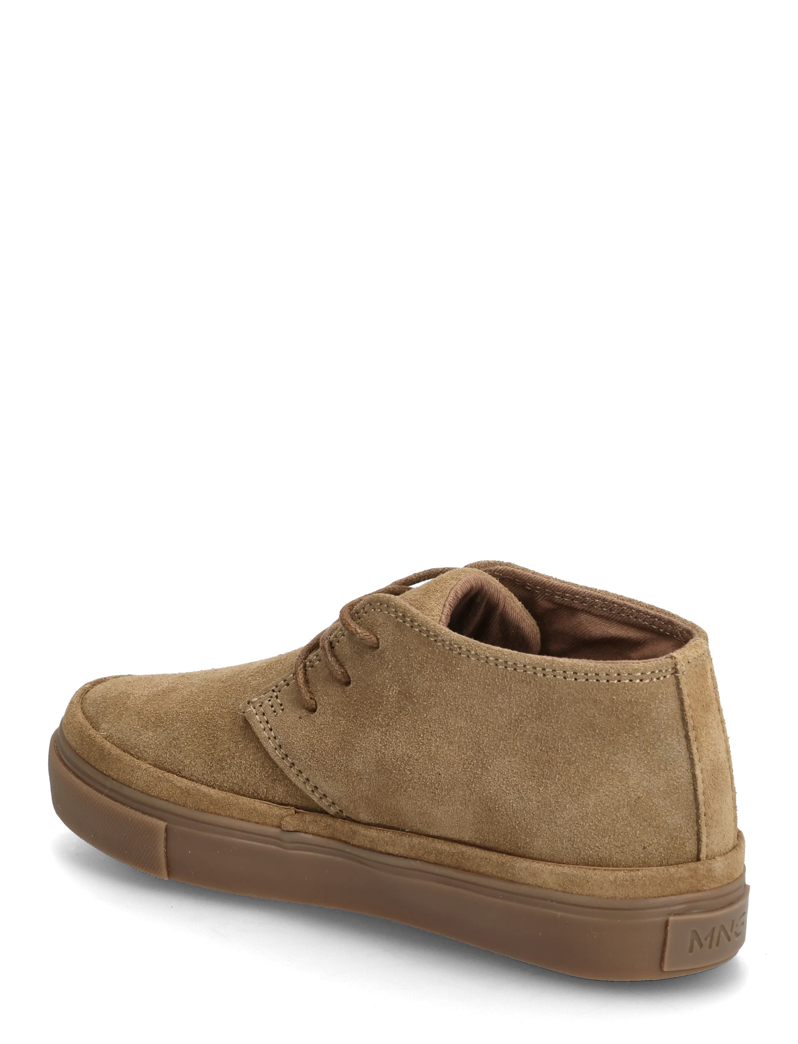 Mango - Lace-up leather shoes - höga sneakers - lt pastel brown - 2