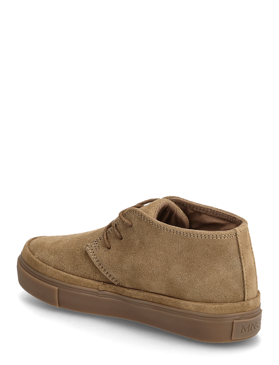 Mango - Lace-up leather shoes - høje sneakers - lt pastel brown - 2