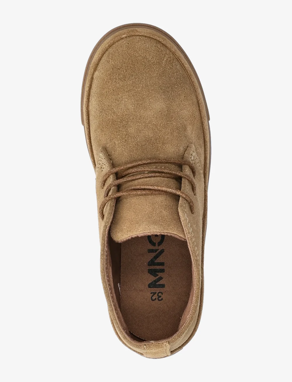 Mango - Lace-up leather shoes - höga sneakers - lt pastel brown - 3