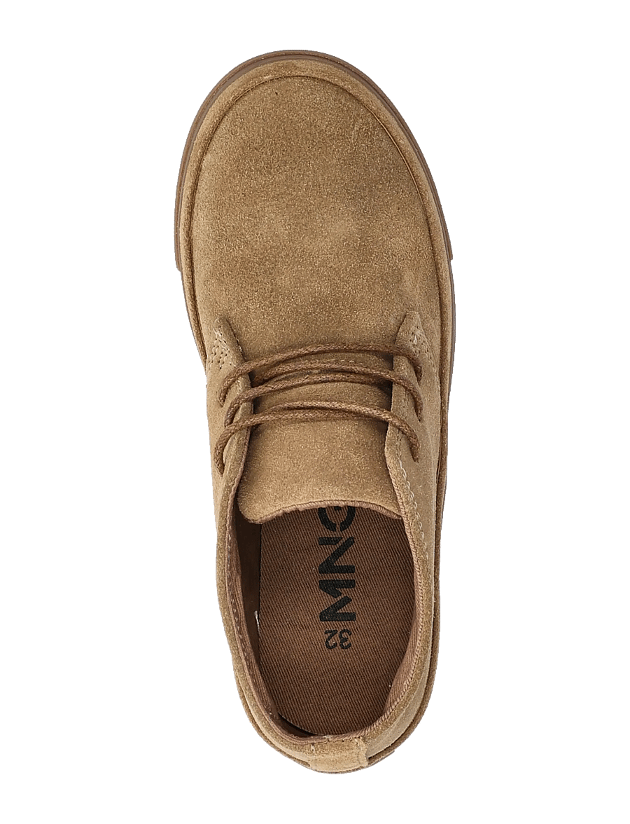 Mango - Lace-up leather shoes - høje sneakers - lt pastel brown - 3