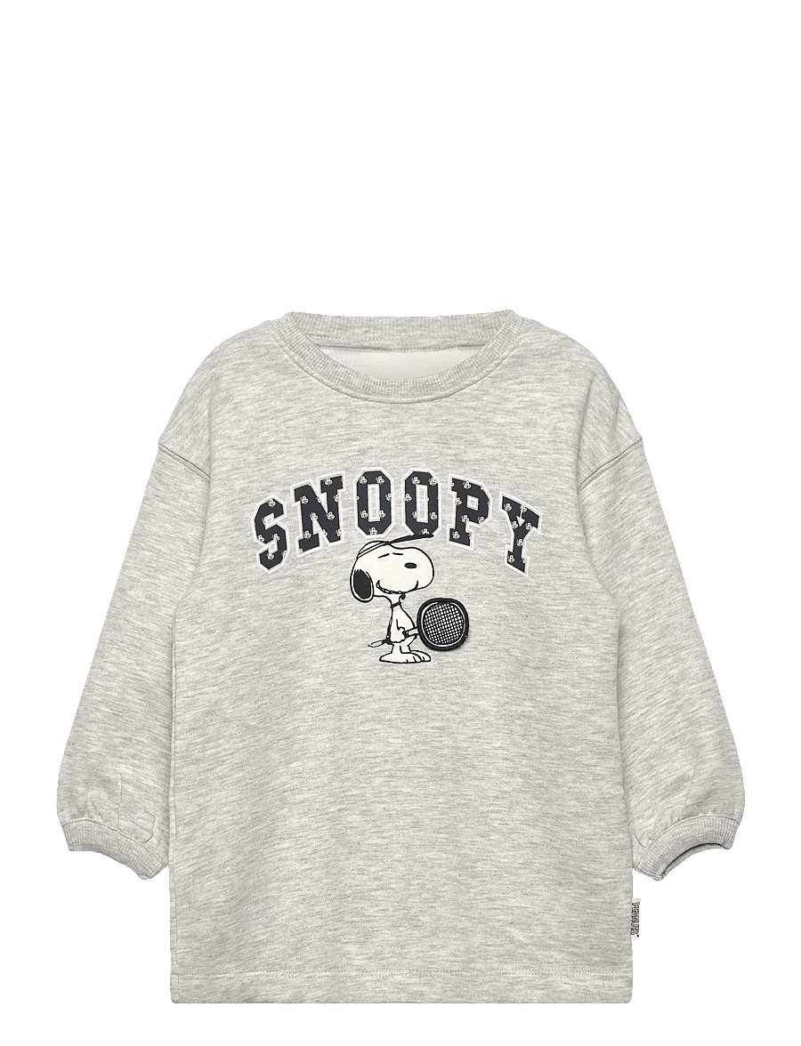 Mango - Snoopy sweatshirt dress - sweatshirts - lt pastel grey - 1