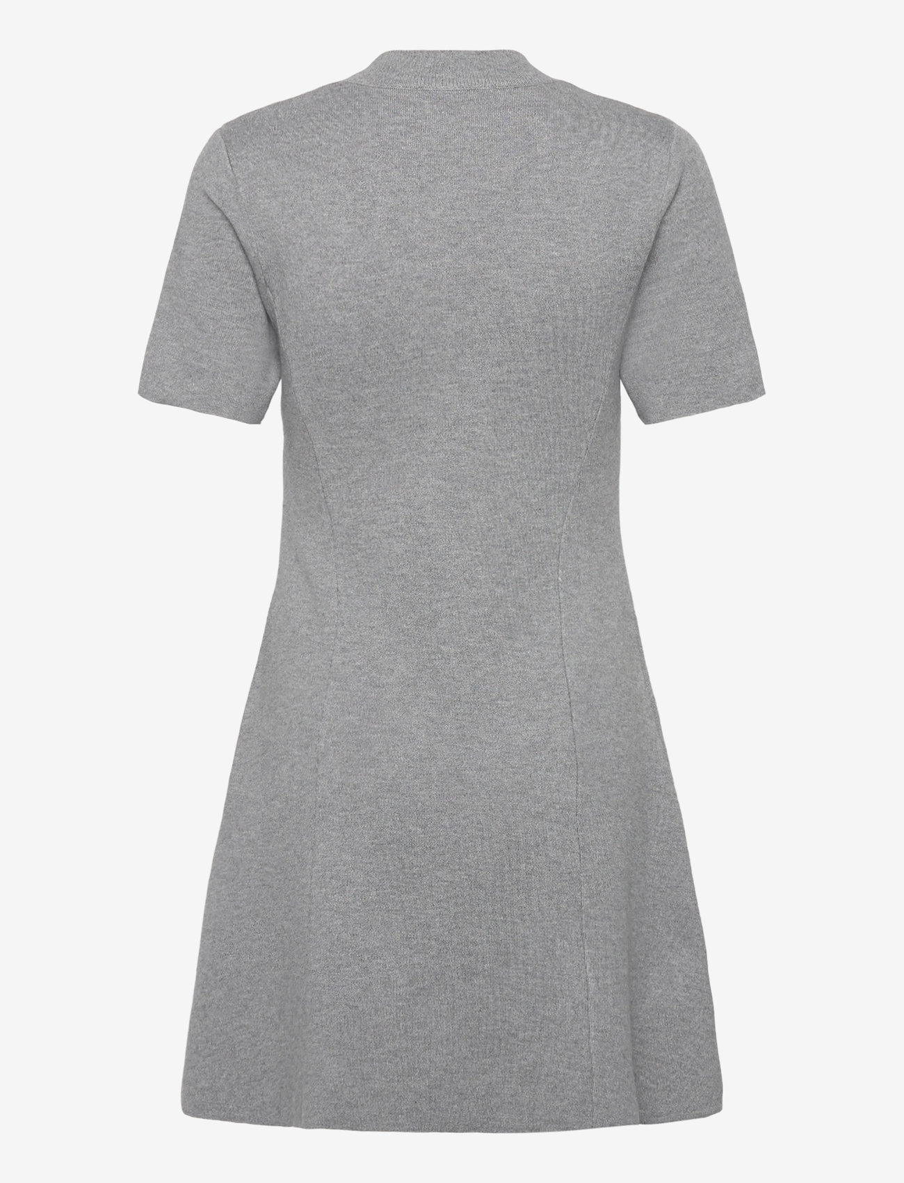 Mango - Fine-knit flared dress - strikkjoler - medium grey - 1