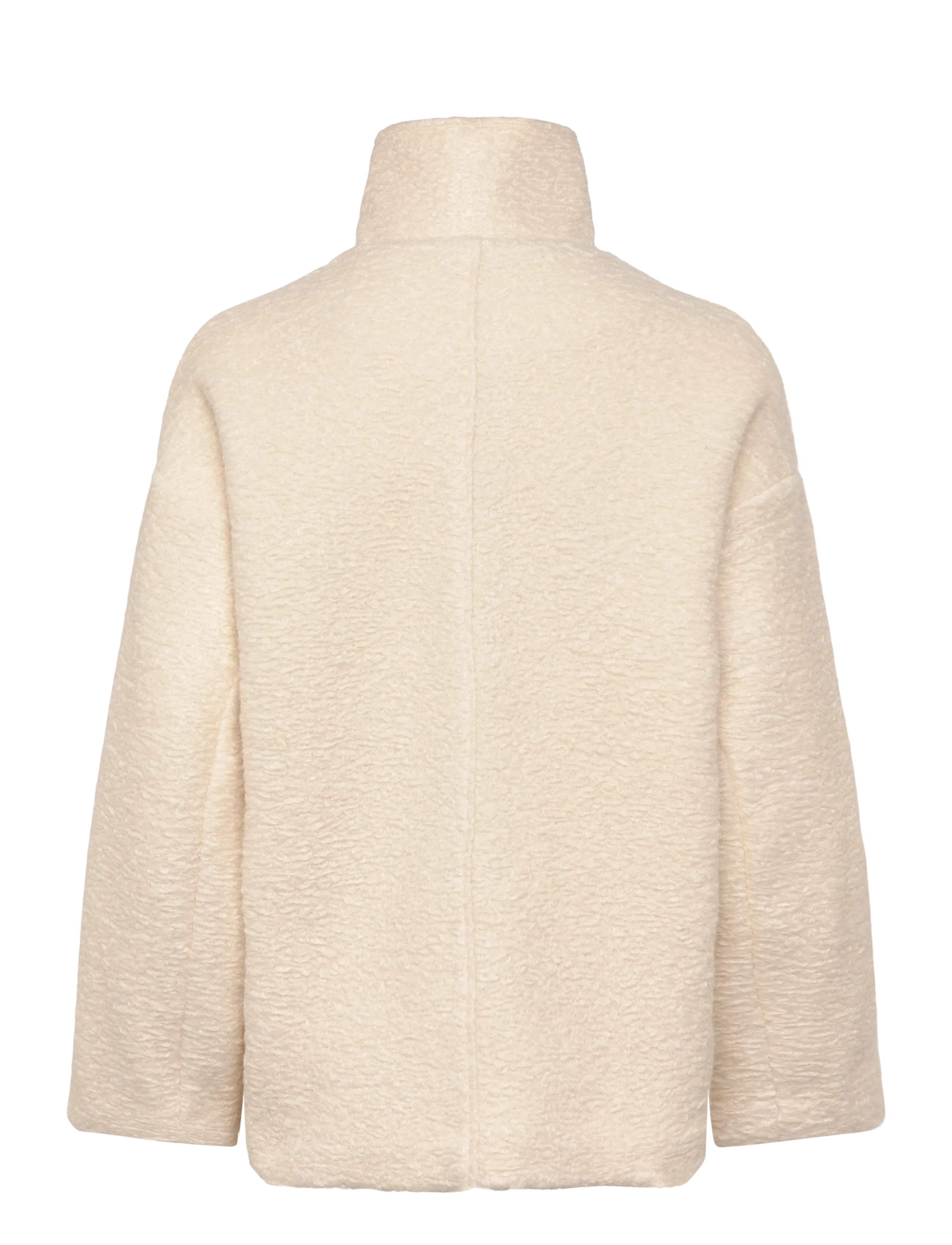 Mango - Bouclé jacket with high neck - kevyet takit - light beige - 2