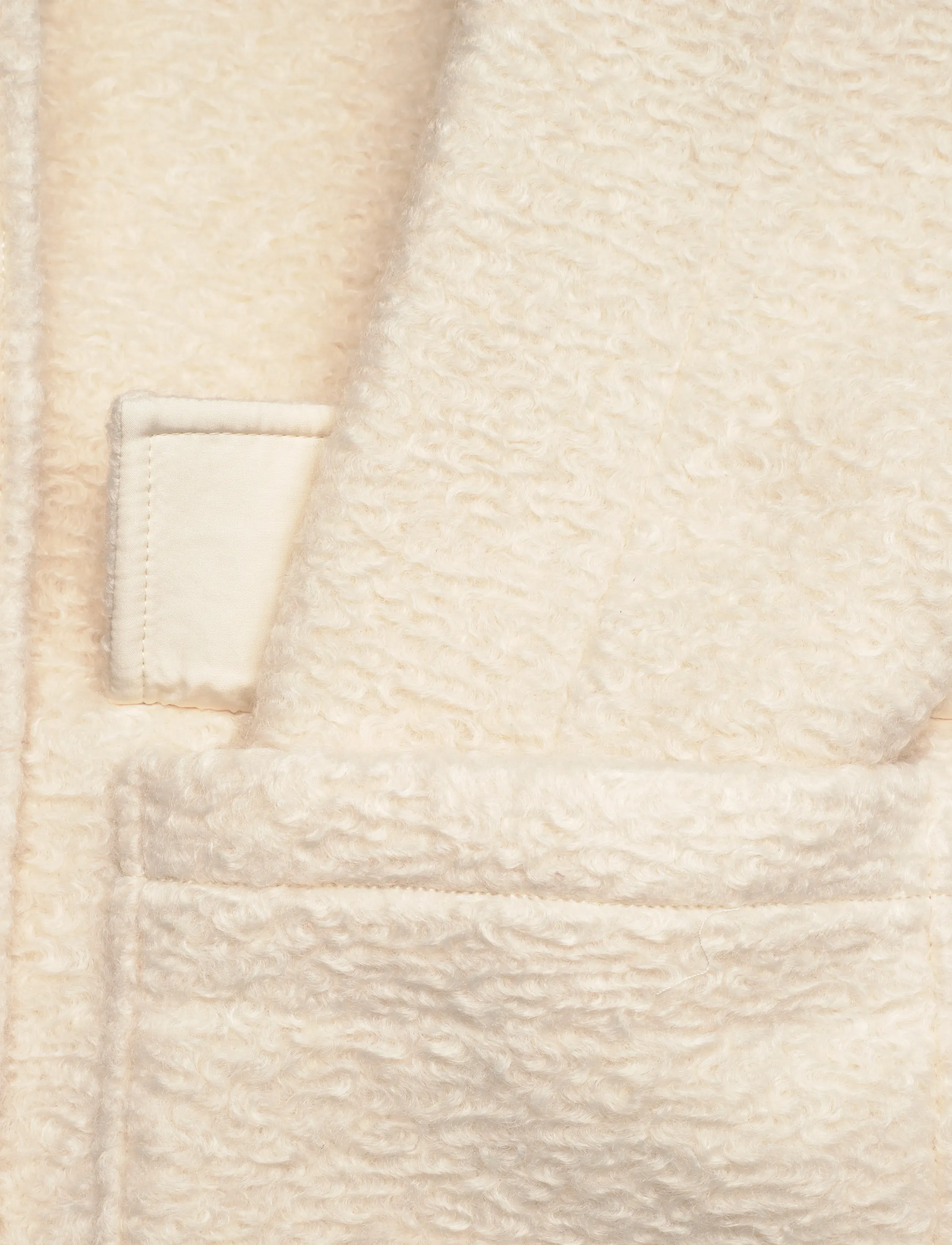Mango - Bouclé jacket with high neck - kevyet takit - light beige - 5