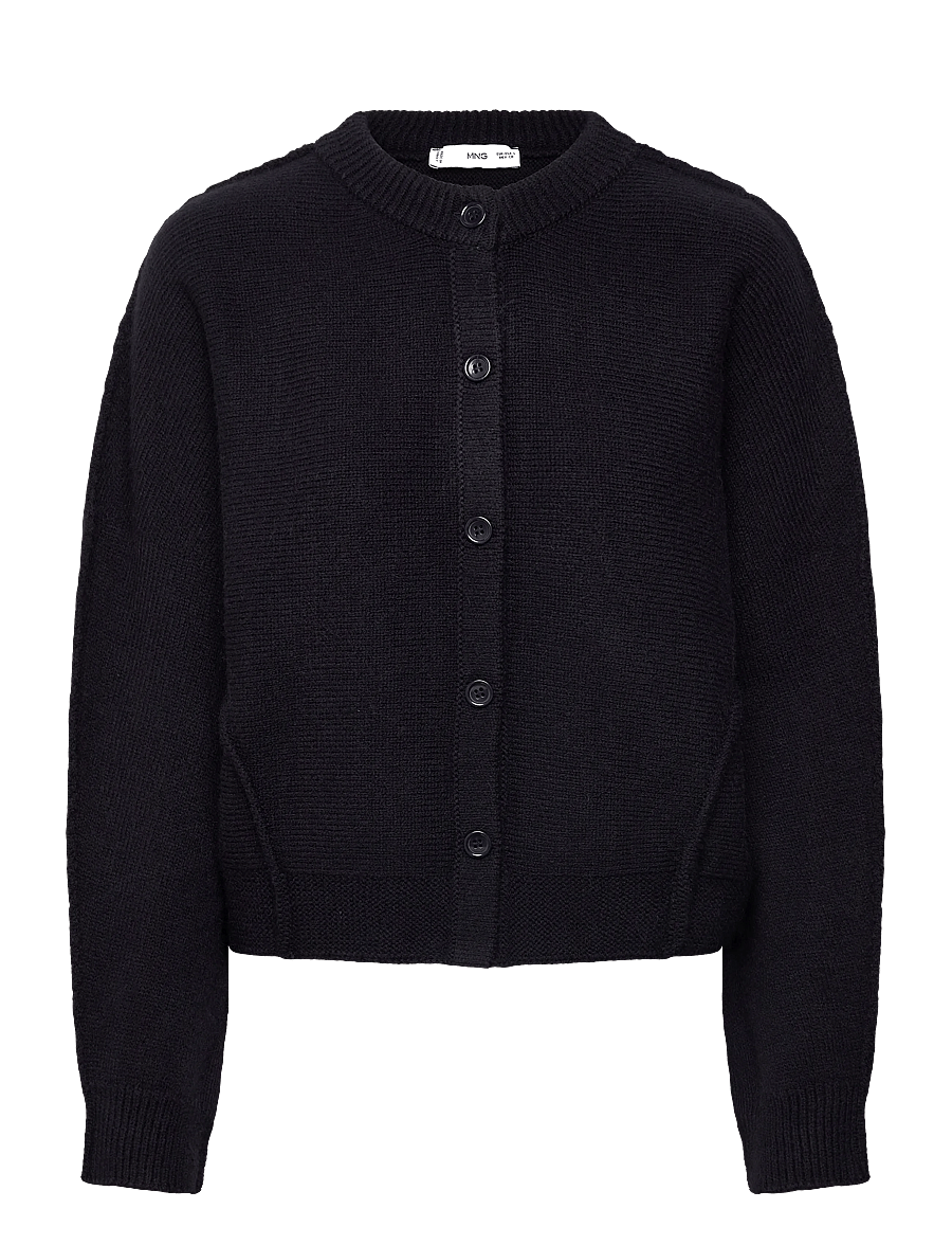 Mango - Straight-fit cardigan with buttons - koftor - navy - 1