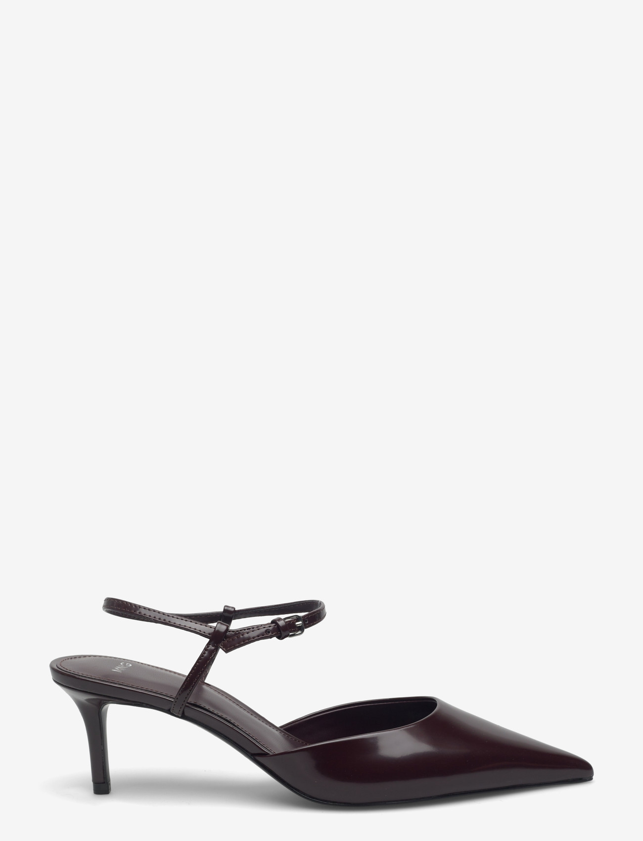 Mango - Kitten-heeled shoes with ankle strap - pumps - dark red - 2