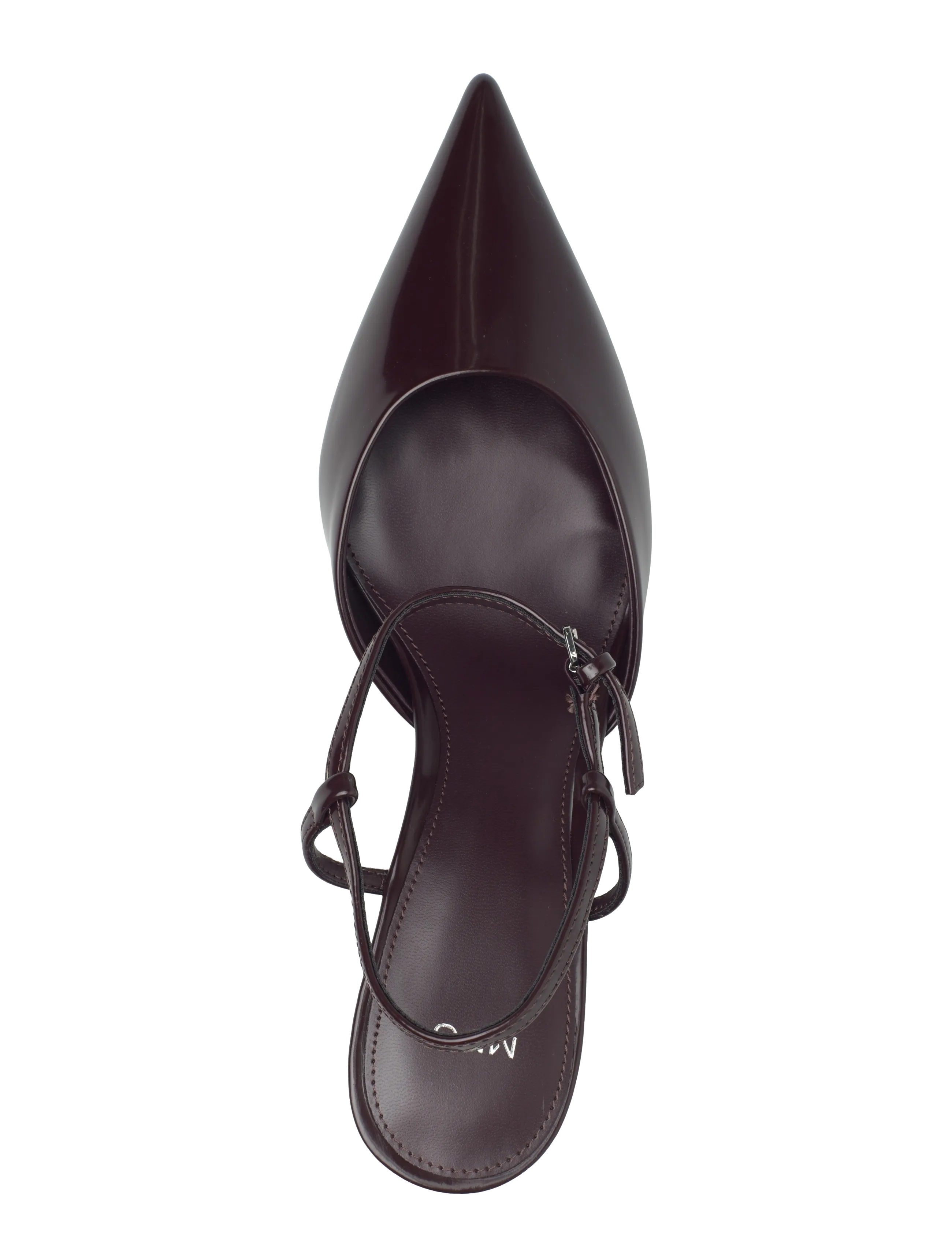 Mango - Kitten-heeled shoes with ankle strap - dark red - 4