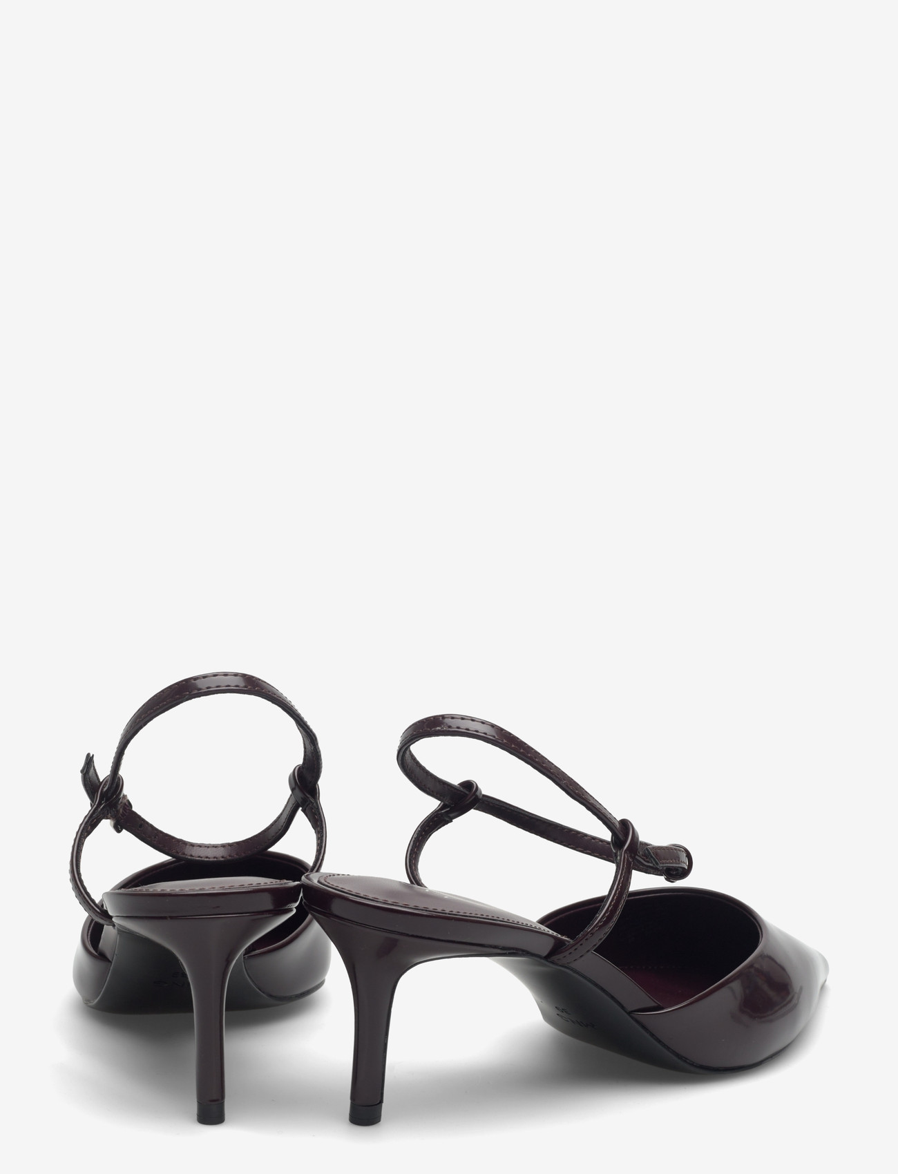 Mango - Kitten-heeled shoes with ankle strap - pumps - dark red - 5